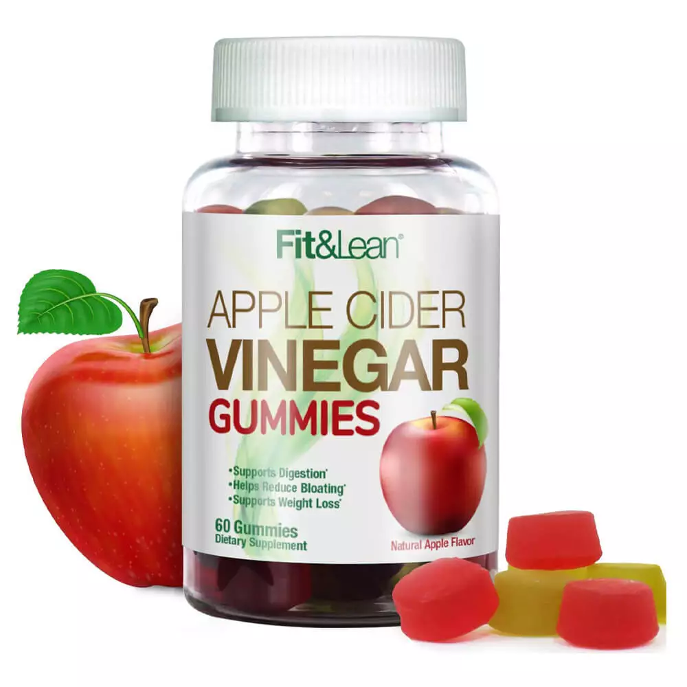 Fit & Lean Apple Cider Vinegar Gummies: Boost Digestion and Wellness