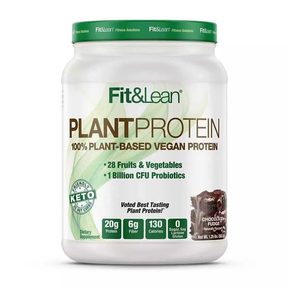 Fit&Lean Plant Protein Powder 15 Servings 1.25lbs