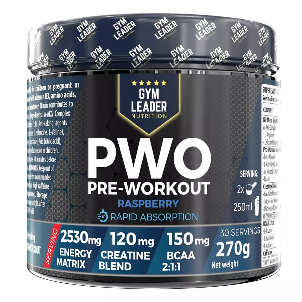 Gym Leader PWO Pre-Workout Powder 270g