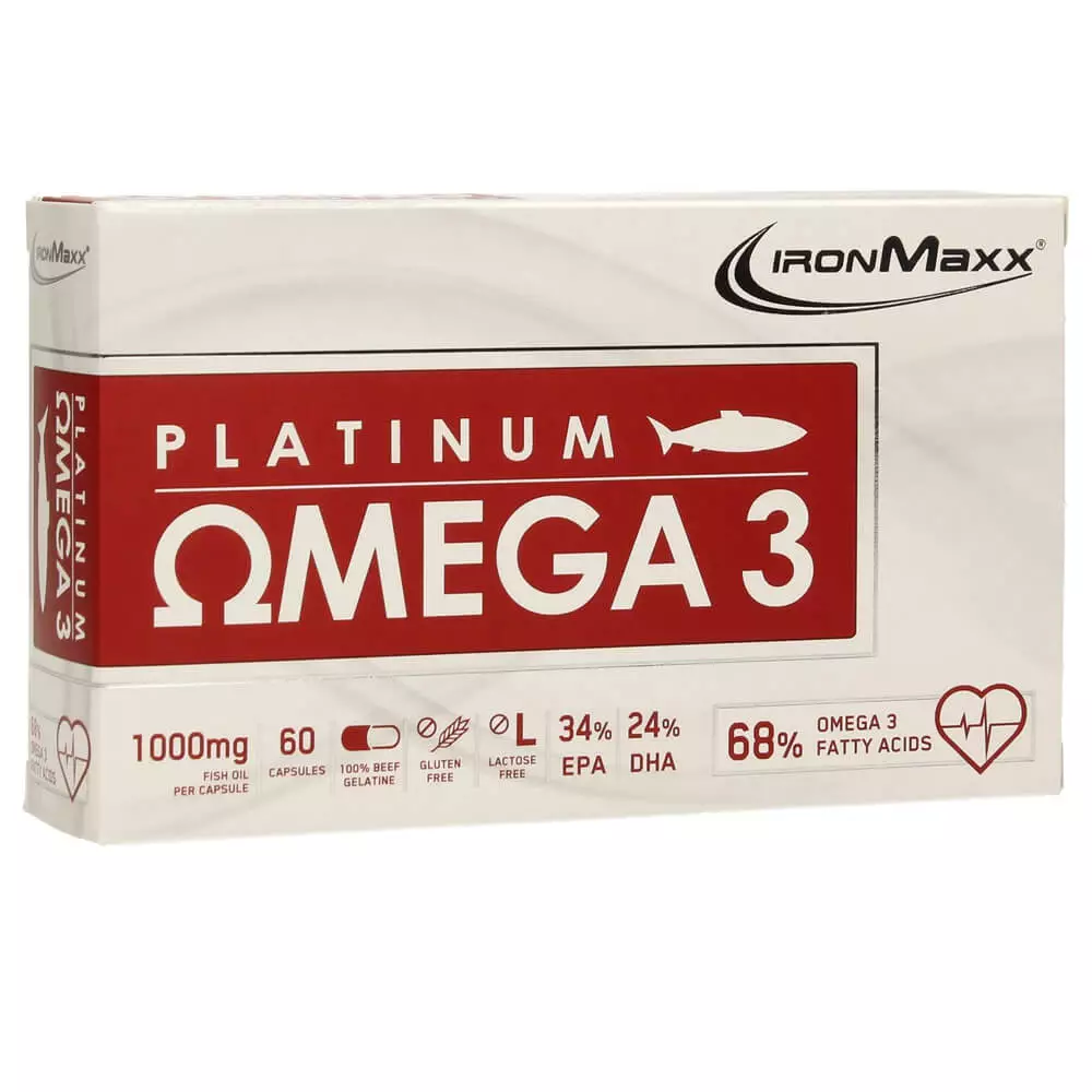 IronMaxx Platinum Omega 3 60 Capsules