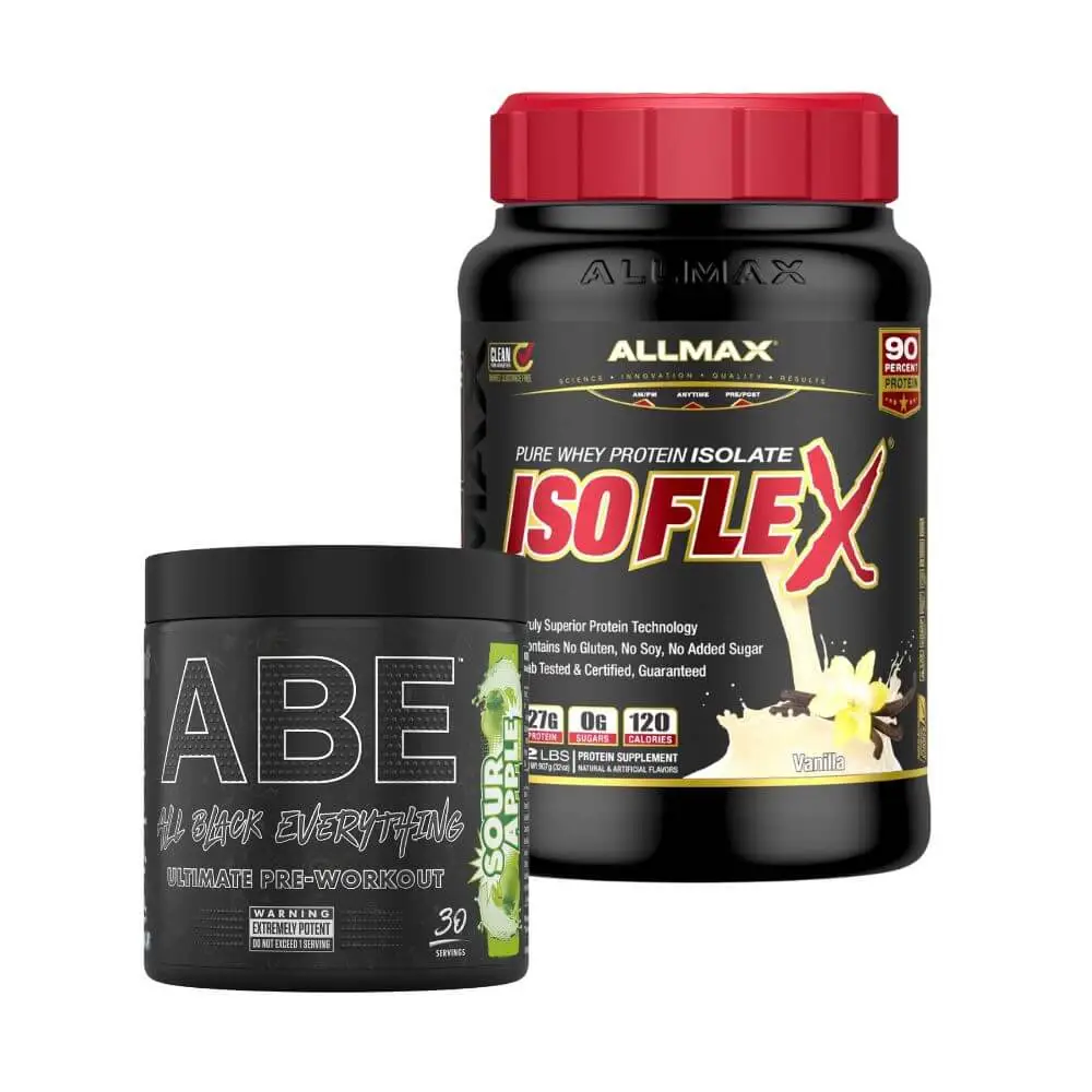Allmax Isoflex 5lbs and Abe Pre-Workout 30 Servings: Ultimate Fitness Bundle