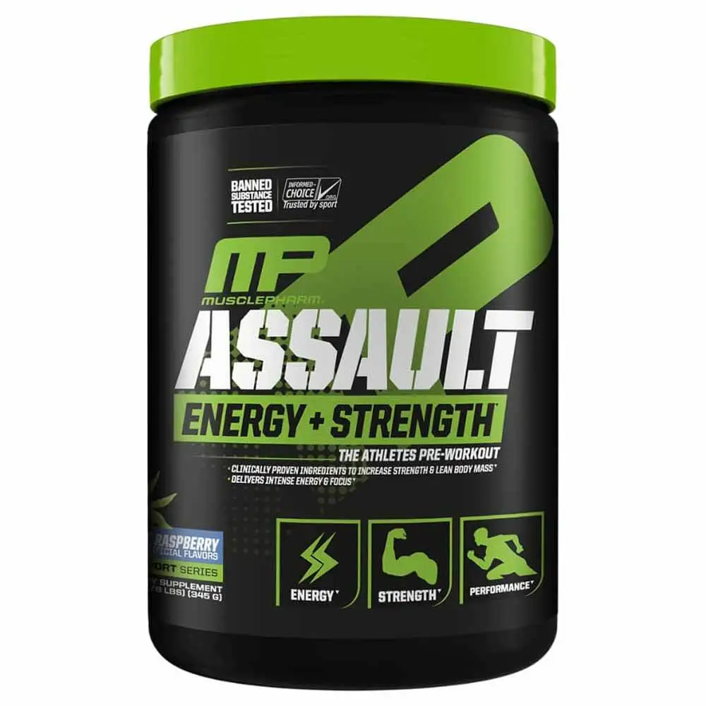 MP Assault Energy Strength 345g Blue Raspberry 30 Serving