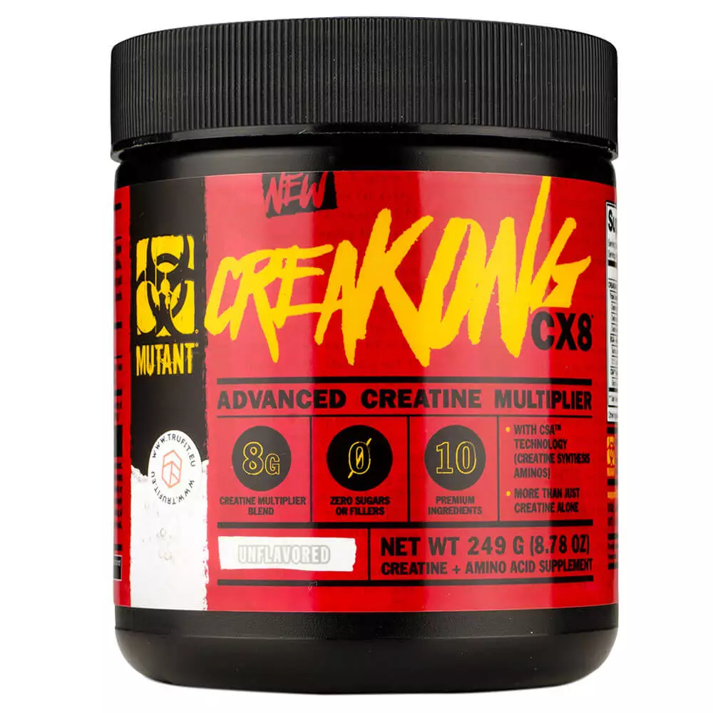 Mutant Creakong CX8 Unflavored 249g – Pure Creatine for Strength & Performance