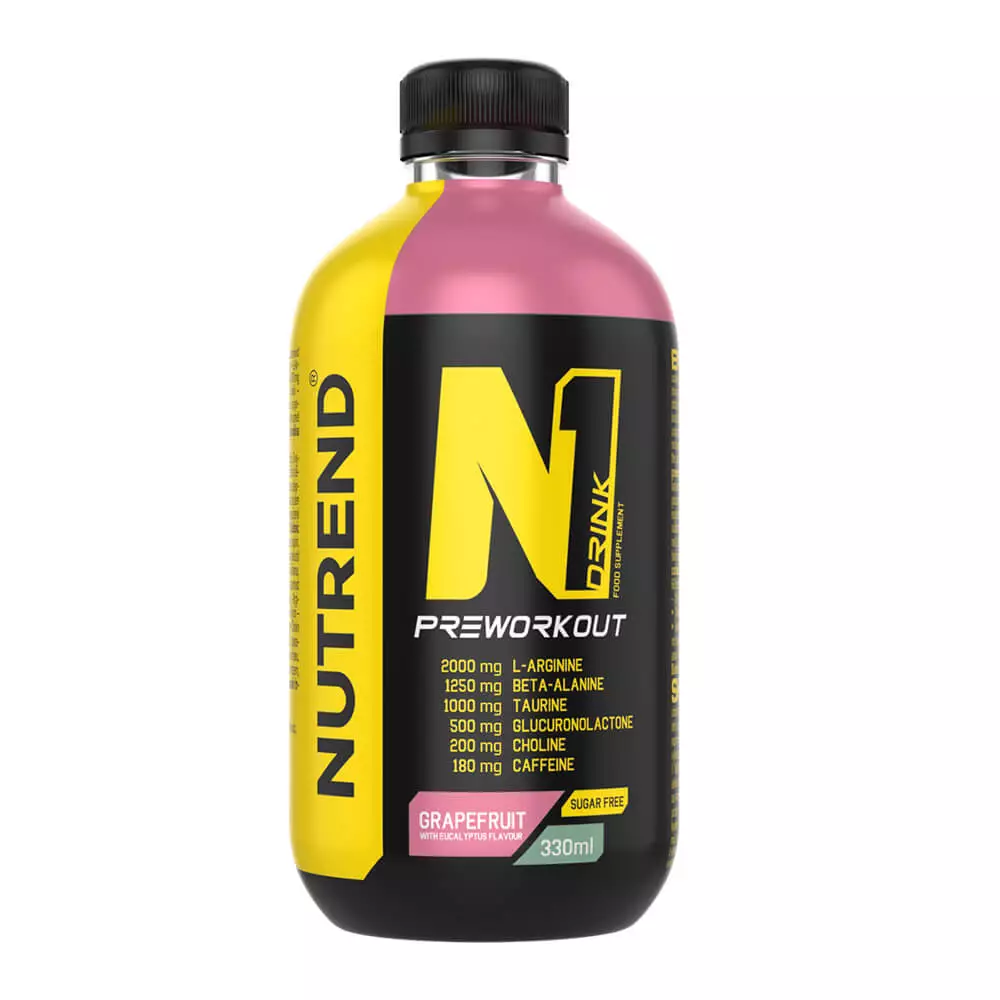 Nutrend N1 Grapefruit Pre Workout 330ml: Boost Energy, Strength, and Endurance