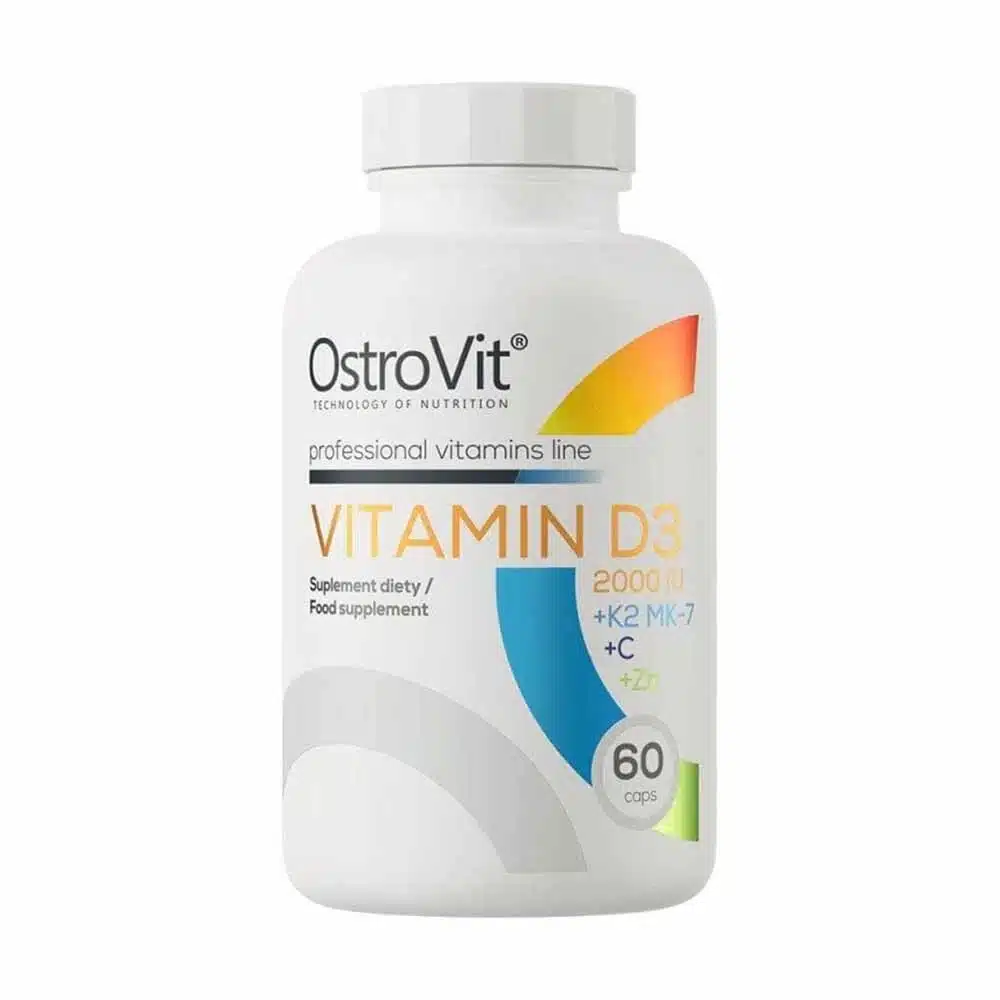 OstroVit Vitamin D3 2000 IU - Premium Immune & Bone Support (60 Capsules)