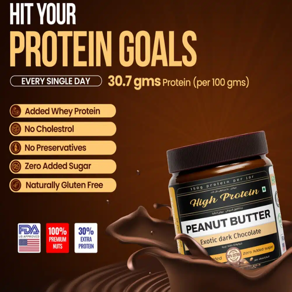 The Fitness Hamper Peanut Butter Exotic Dark Chocolate 510g