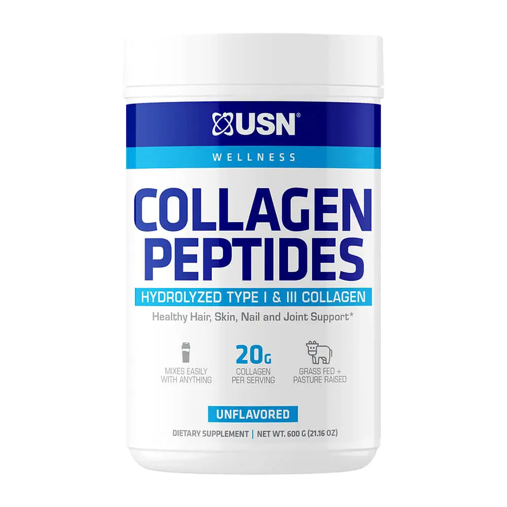 USN Vibrance Collagen Peptides Unflavored 600g – Premium Collagen for Skin & Joint Health