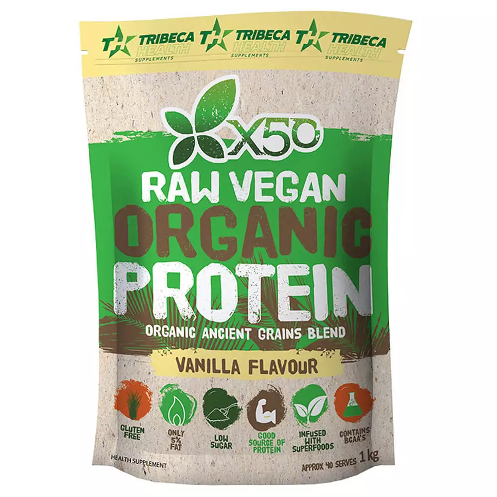 Tribeca X50 Raw Vegan Organic Protein 1kg