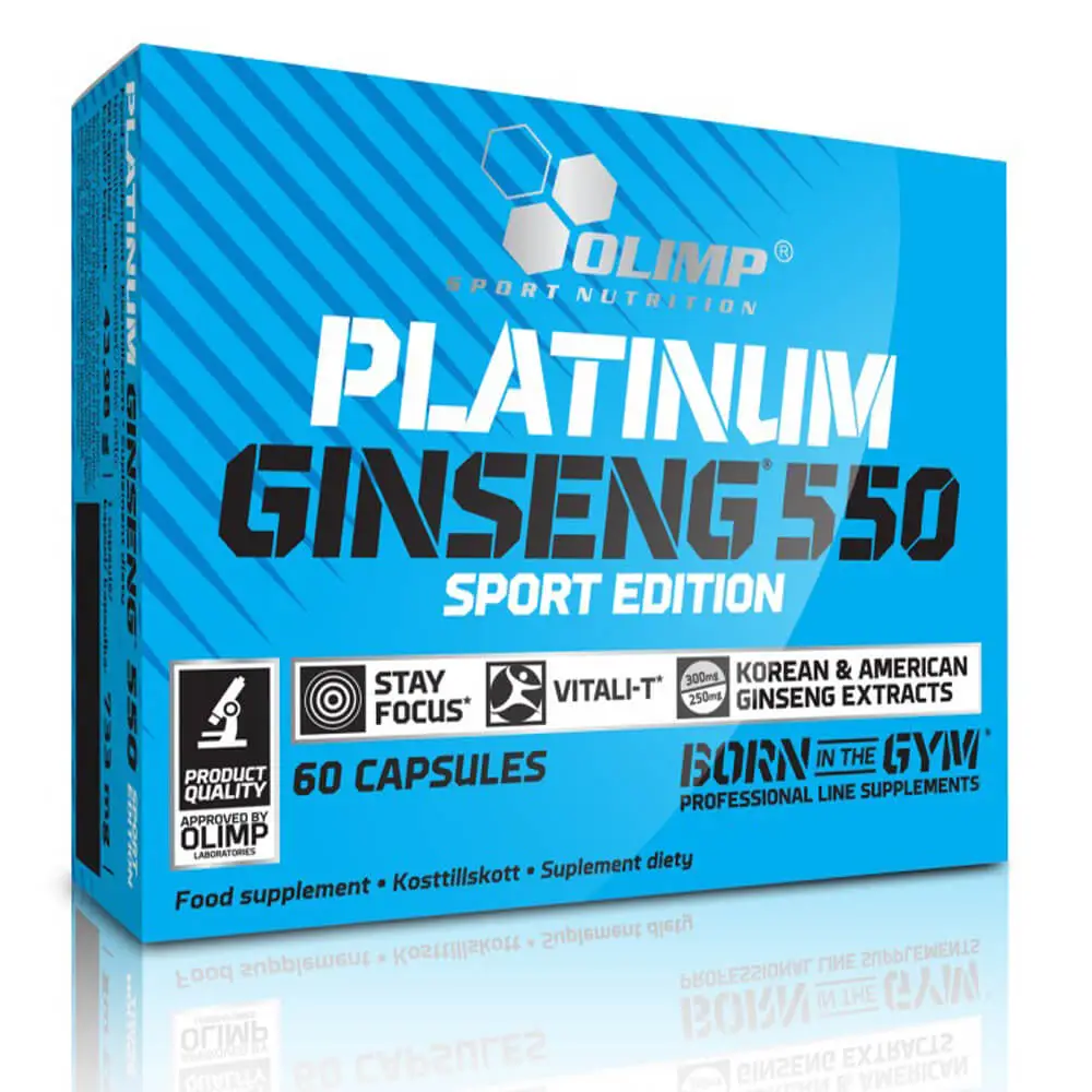 Olimp Platinum Ginseng 550 Sports Edition 60 Capsules 80g