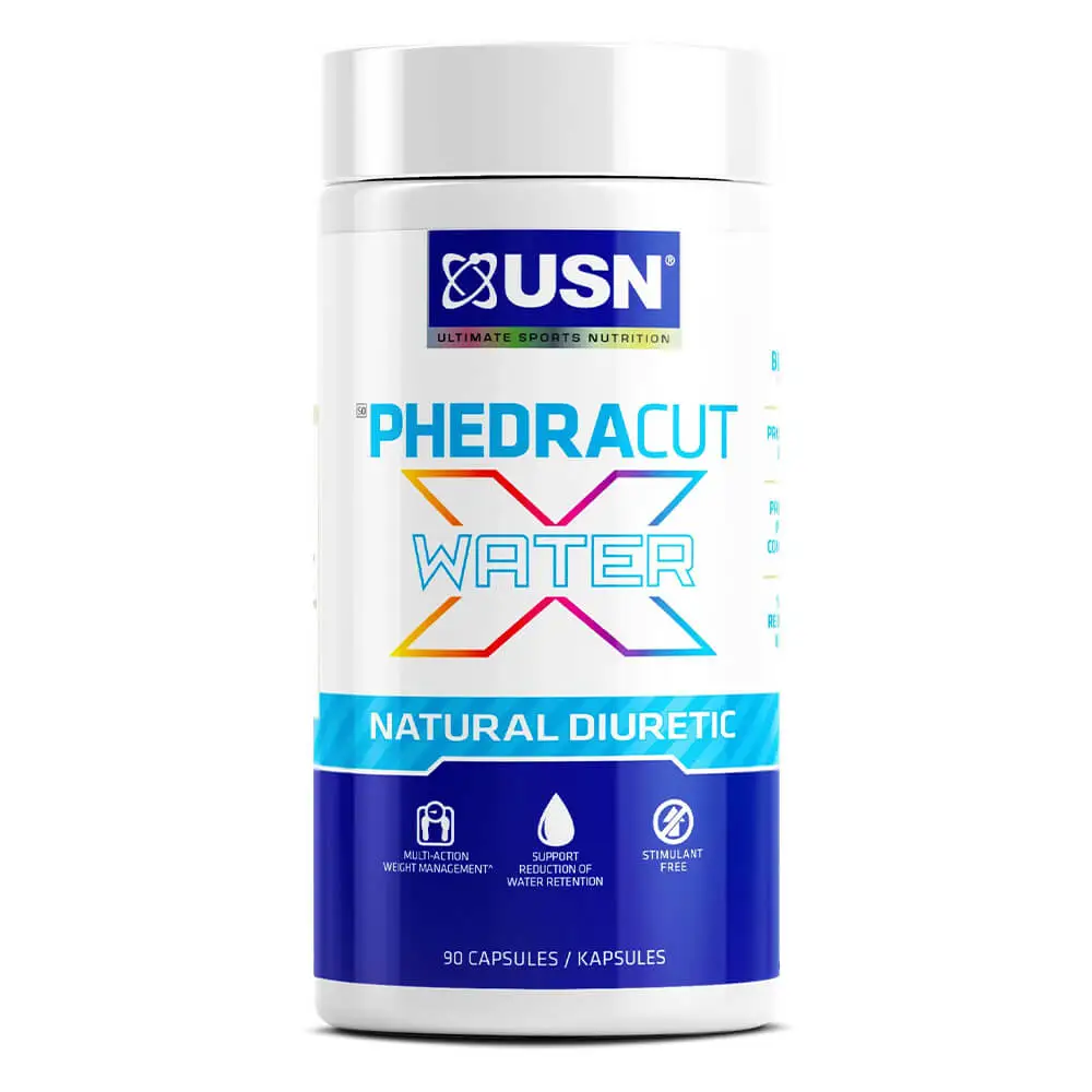 USN Phedracut X water Natural Diuretic 90 Capsules 120g 30 Serving