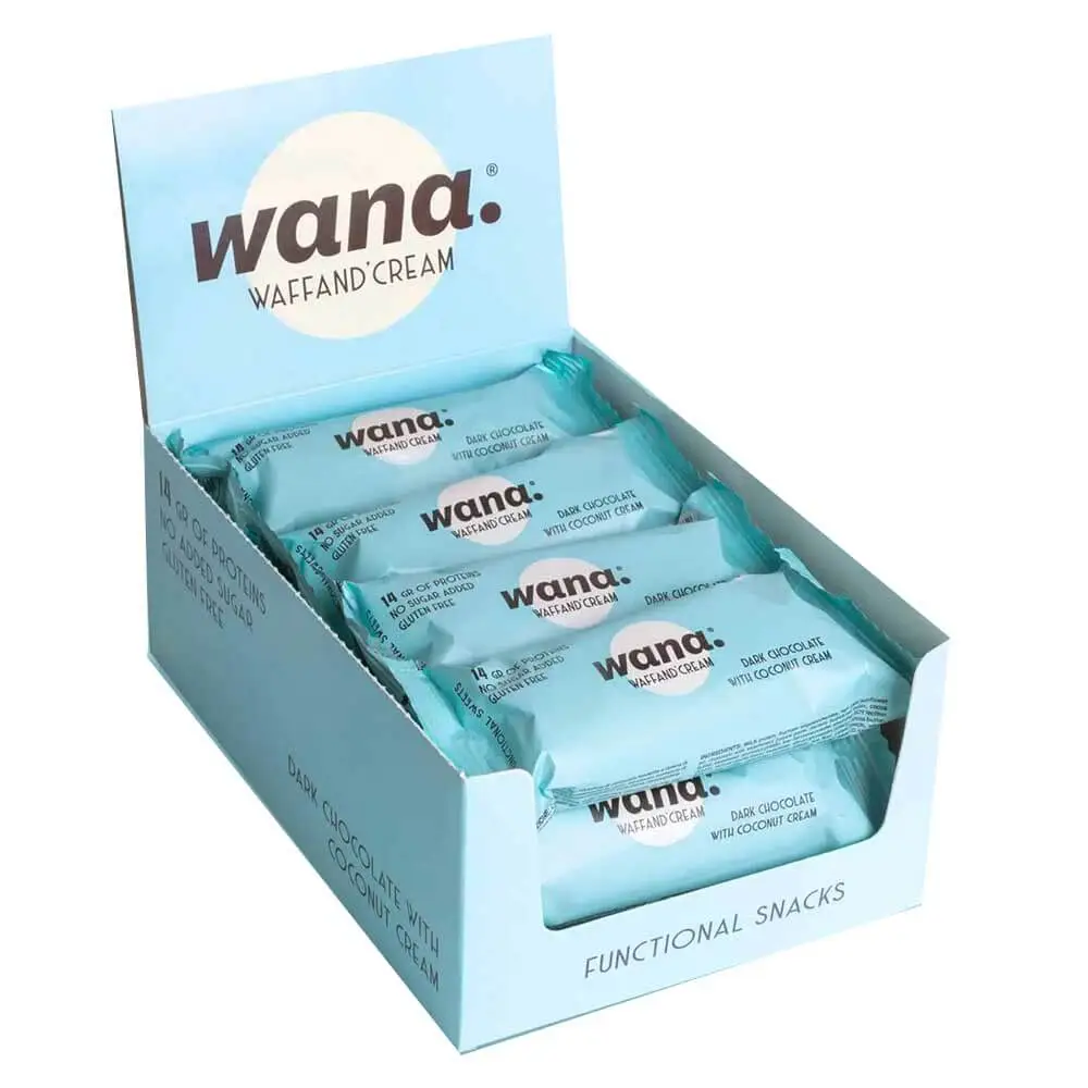 Wana Cocoa Waffand Cream 43g Pack of 12