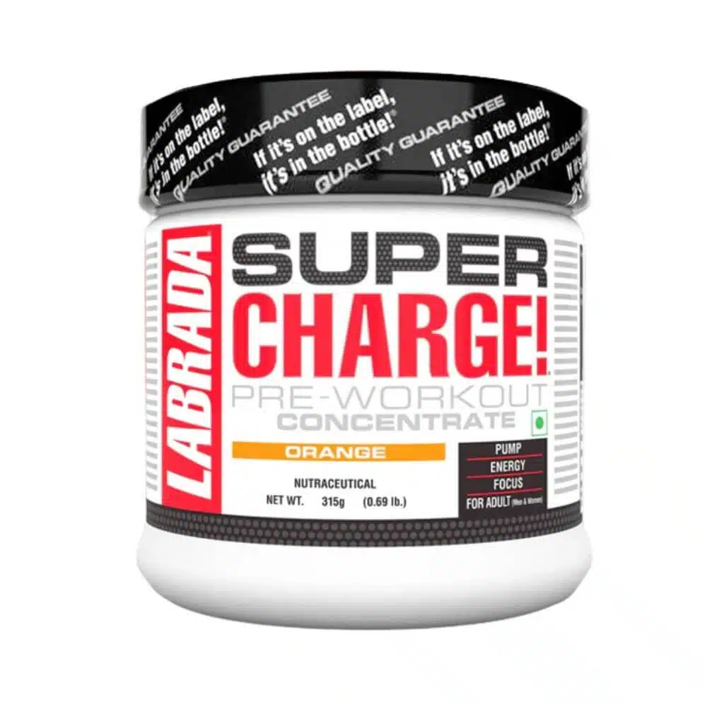 Labrada Super Charge Pre-Workout Powder, 315g – Energy, Focus & Performance Booster